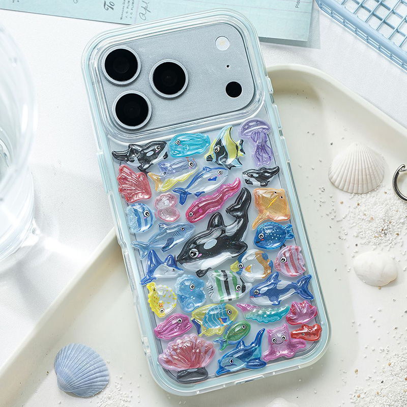 일본식 만화 해양 생물 3D 릴리프 크리스탈 스티커 귀 - Japanese Lifestyle Items 리뷰 및 가격