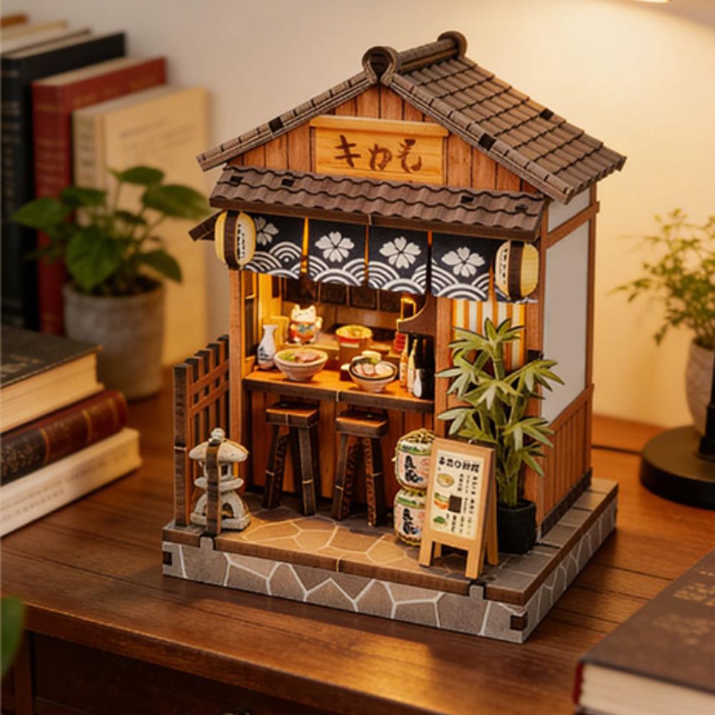 DIY 나무로 만든 일본식 선술집 미니어처 인형 집 L - Japan Lifestyle 리뷰 및 가격