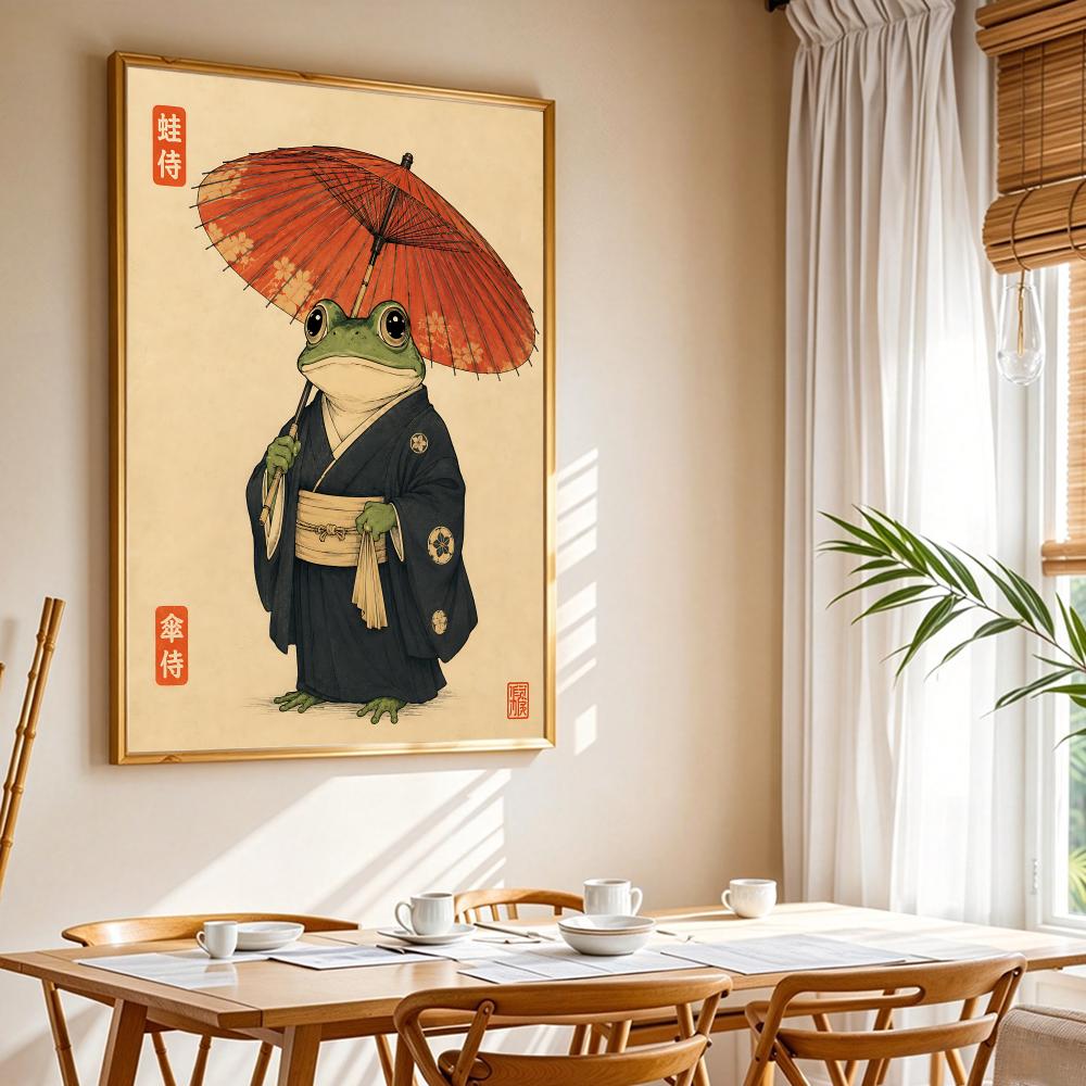문화적 일본 개구리 라이프 스타일 그림 서예 캔버스 포 - Lifestyle Of Japanese 리뷰 및 가격